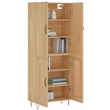  Visoka komoda hrasta sonome 69,5x34x180cm od konstruiranog drva | shoptok.hr