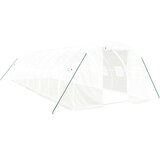  Staklenik s čeličnim okvirom bijeli 30 m² 10 x 3 x 2 m | shoptok.hr