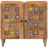 Kupaonski ormarić za sudoper s vratima Prirodna 62 x 33 x 58 cm | shoptok.hr