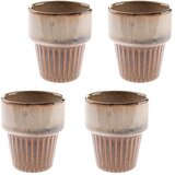 Dakls Bež šalice u setu 4 kom za espresso od kamenine 100 ml Tone – | shoptok.hr