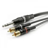 Sommer Cable Hicon HBP-6SC2-0150 utičnica / Cinch audio priključni kabel [2x muški cinch konektor - 1x klinken utikač 6.3 mm (stereo)
