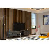 Hanah home TV komoda Line, 150x40,6x29,6 cm, Antracit-Srebrne boje | Eponuda.ba