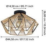 Eglo 43775 - plafonska svetiljka adwickle 1xE27/40W/230V | Eponuda.com