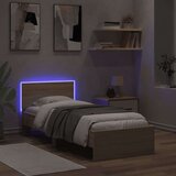  Okvir za krevet s uzglavljem i LED svjetlima boja hrasta sonome | shoptok.hr