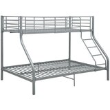  Okvir za krevet na kat sivi metalni 140 x 200 / 90 x 200 cm | shoptok.hr