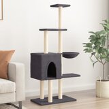 vidaXL Penjalica za mačke sa stupovima za grebanje tamnosiva 145 cm | shoptok.hr