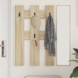 vidaXL Nadwyčajna obešalnik za plašče sonoma hrast 65 x 3 x 100 cm | Shoptok.si