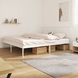 Metalni okvir za krevet s uzglavljem bijeli 193x203 cm | shoptok.hr