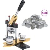 vidaXL Naprava za značke s 500 gumbi za značke 44 mm vrtljiva udarna | Shoptok.si