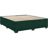  Krevet s oprugama i madracem tamnozeleni 200x200 cm baršunasti | shoptok.hr