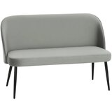  Dvosjed moderna tapecirana sofa s metalnim i drvenim okvirom navlaka od baršunaste tkanine siva Cijene