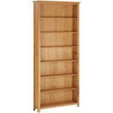  Knjižna omara 7-nadstropna 90x22,5x200 cm trdna hrastovina Cene
