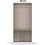 Rauch Möbel omara s klasičnimi vrati, siva, bela | Shoptok.si