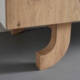 Bessagi Home komoda vira, barva hrasta, bela | Shoptok.si