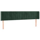 vidaXL LED posteljno vzglavje temno zeleno 183x16x78/88 cm žamet, (20954046) | Shoptok.si