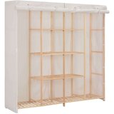 vidaXL Garderobna omara iz blaga 173x40x170 cm bela | Shoptok.si
