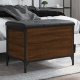 vidaXL Klupa za pohranu boja hrasta 62x42x45 cm od konstruiranog drva Cijene
