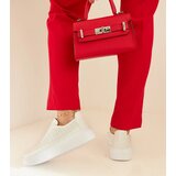 Gemre Women's Silver Platform Lace-Up Perforated Sneakers Lori | Shoptok.si