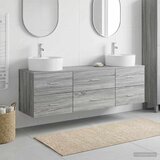  Set ormarića za kupaonicu 3 kom. Siva Sonoma 62,5 x 44,5 x 50 cm Cijene