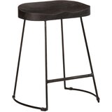 vidaXL barski stolci 2 kom crni 46x38x52 cm masivnog drva manga | shoptok.hr