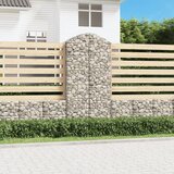 vidaXL Obokana gabonska košara 100x50x200/220 cm pocinkano železo Cene