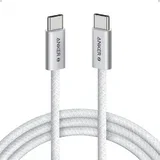 Zolo USB tip-C kabl M/M 1m, za Apple, super brzo punjenje 240W/480Mbps, pleteni, beli