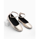 Marjin Women's Ankle Banded Ballet Flats Vesta Gold Cene