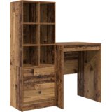 vidaXL Stol s pohranom Staro drvo Konstruirano drvo | shoptok.hr