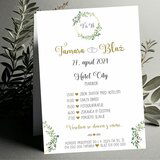  Poročna vabila ZELENJE PORZEL 201 | Shoptok.si