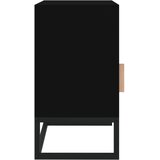  Noćni ormarić crni 40x30x55,5 cm konstruirano drvo i željezo | Eponuda.ba