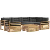  Set vanjskih sofa 7 kom. Bijela i antracit | shoptok.hr