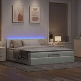  Otomanski krevet s madracem&amp LED 180x200cm baršunasti Cijene