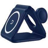 Ega Magnetni Brezžični Polnilec 3 v 1 Zložljiv Združljiv iPhone 15 14 13 12 Apple Watch AirPods, (5000008177) Cene