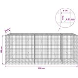  Gabion s žicom debljine 3 5 mm i mrežom 5x5 cm 250x50x100 cm - 50 cm 100 cm 250 cm | shoptok.hr