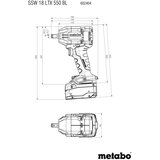 Metabo SSW 18 LTX 550 BL Brezglavni 1/2 udarni vijacnik " vkljucno s 2 x 4 Ah LiHD akumulatorskima paketoma | Shoptok.si
