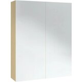  Kupaonski ormarić s ogledalom 60x15x75 cm MDF bijeli i hrast | shoptok.hr