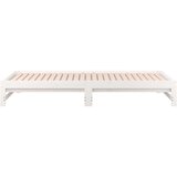  Dnevni ležaj na izvlačenje bijeli 2x(90x200)cm masivna borovina | shoptok.hr