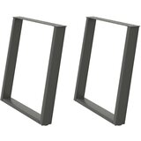 vidaXL noge za jedilno mizo u-oblika 2 kosa antracit 70x(72-73) cm | Shoptok.si