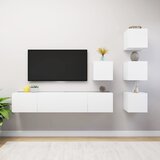  6-dijelni set TV ormarića bijeli od konstruiranog drva | shoptok.hr