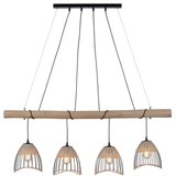LEUCHTEN DIREKT 11156-79 - Luster na sajli REED 4xE27/60W/230V | Eponuda.com