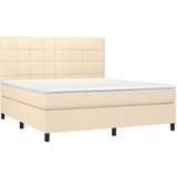  s oprugama i madracem krem 160x200 cm od tkanine | shoptok.hr