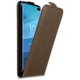 Cadorabo Ohišje, združljivo z Samsung Galaxy S10 PLUS v kava rjava - Zaščitni ovitek v obliki flipa z magnetnim zapiranjem, (20562239) | Shoptok.si