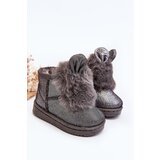 Boto Children's snow boots with fur lining and ear details gray Betty | ePonuda.com