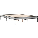  Okvir kreveta boja hrasta 135x190cm konstruirano drvo i metal | Eponuda.ba