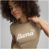 Puma Majice s kratkimi rokavi Script Tee Bež | Shoptok.si