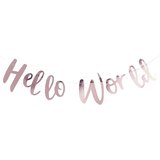 Ginger Ray® viseč napis hello world rose gold Cene