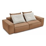 Bobochic Paris Smeđa sofa od imitacije kože 260 cm Boheme – | shoptok.hr