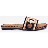Boto Crocheted Women's Slippers On Flat Heel Black Nirina | shoptok.hr
