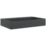  Umivaonik od lijevanih minerala i mramora 60x38x11 cm mat crni | shoptok.hr