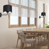  Zidna lampa ARDEN 1xE27/60W/230V crna/bela | Eponuda.com